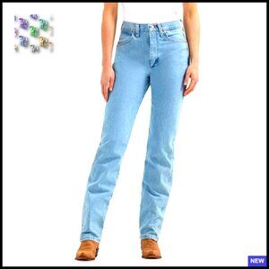 Slim Fit High Rise Jeans Classic Western Style Tapered Leg Vintage